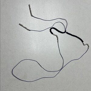 Gorjana Navy  Silver Rope Necklace NWOT